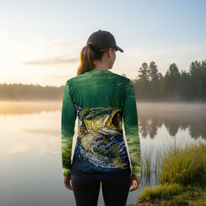 Largemouth Bass Vintage All Over Print Shirt