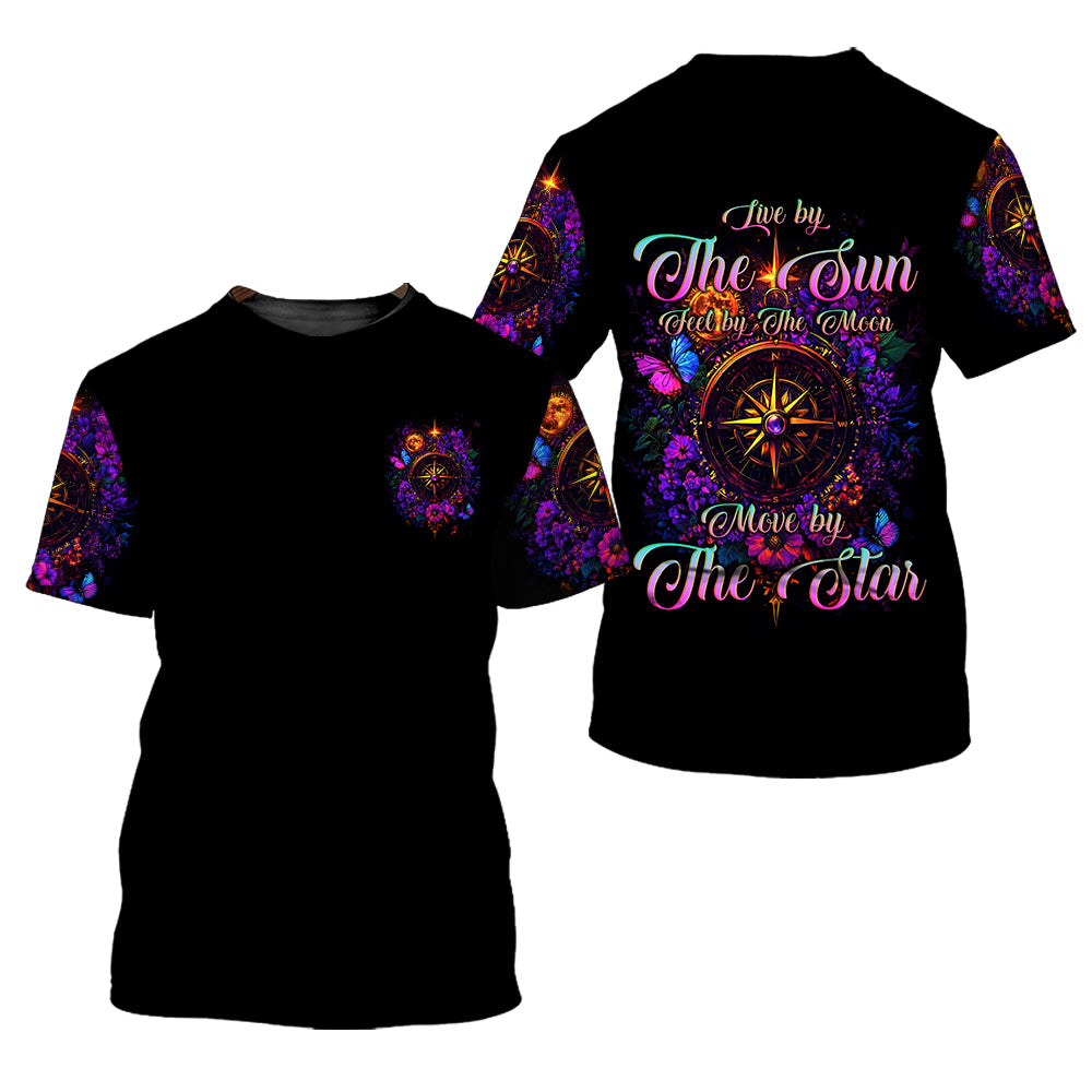 Live By The Sun Feel By The Moon All Over Print Shirt