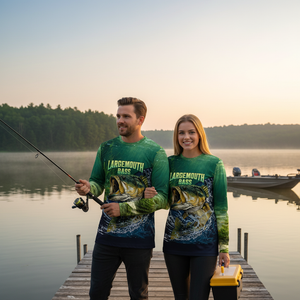 Largemouth Bass Vintage All Over Print Shirt