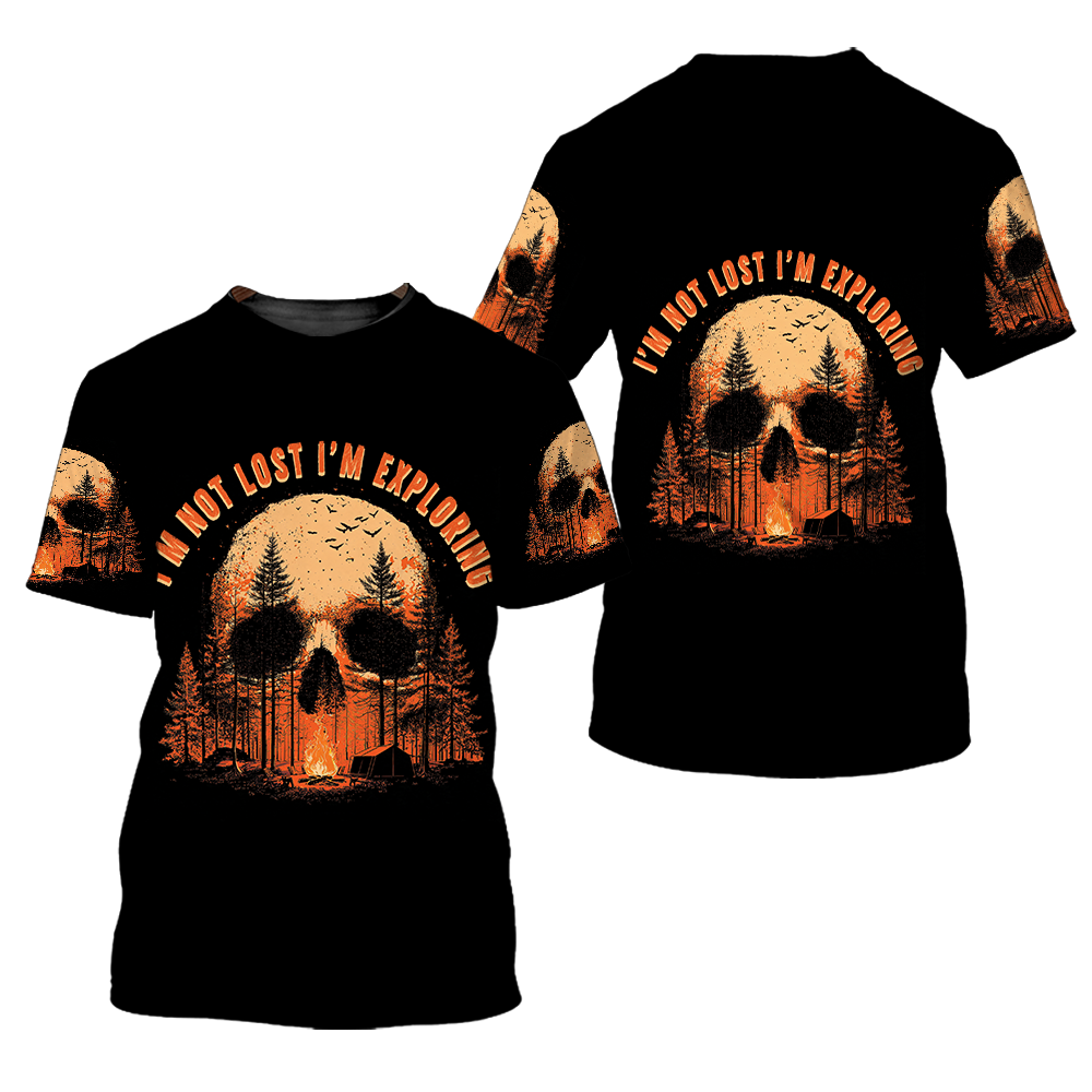 Creepy I'm Not Lost I'm Exploring All Over Print Shirt
