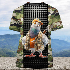 Funny Dove Hunting All Over Print Shirt