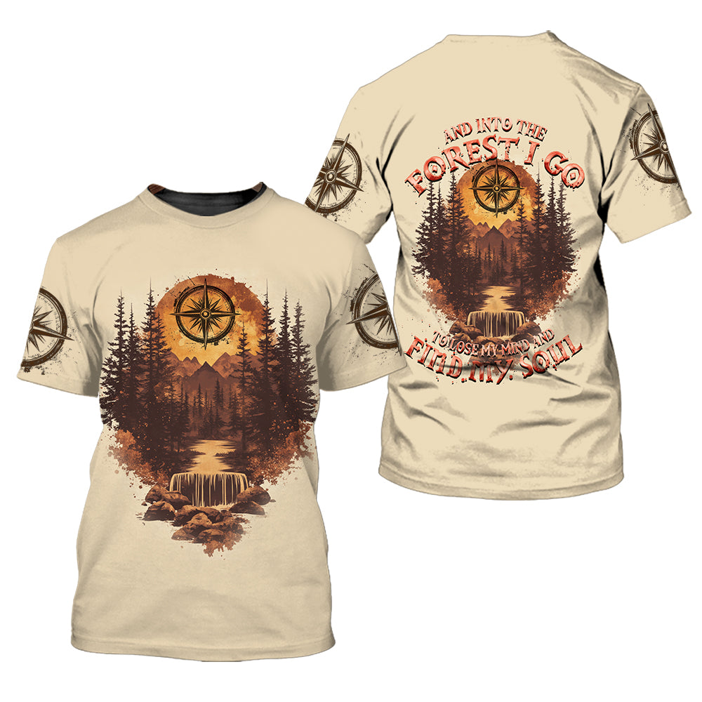 Into The Forest I Go To Lose My Mind And Find My Soul Brown All Over Print Shirt