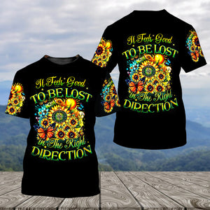 It Feels Good To Be Lost In The Right Direction All Over Print Shirt