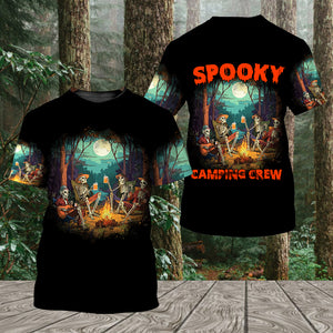 Spooky Camping Crew Halloween All Over Print Shirt