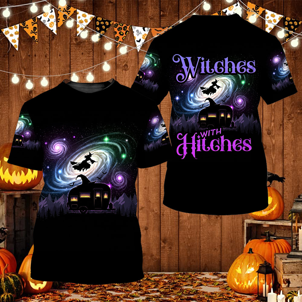 Witches With Hitches All Over Print Shirt