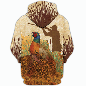 Vintage Wild Pheasant Hunting Flower Camo All Over Print Shirt