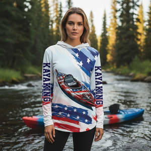 Custom Name Kayaking America All Over Print Shirt