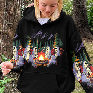 Ghost Camping Crew All Over Print Shirt