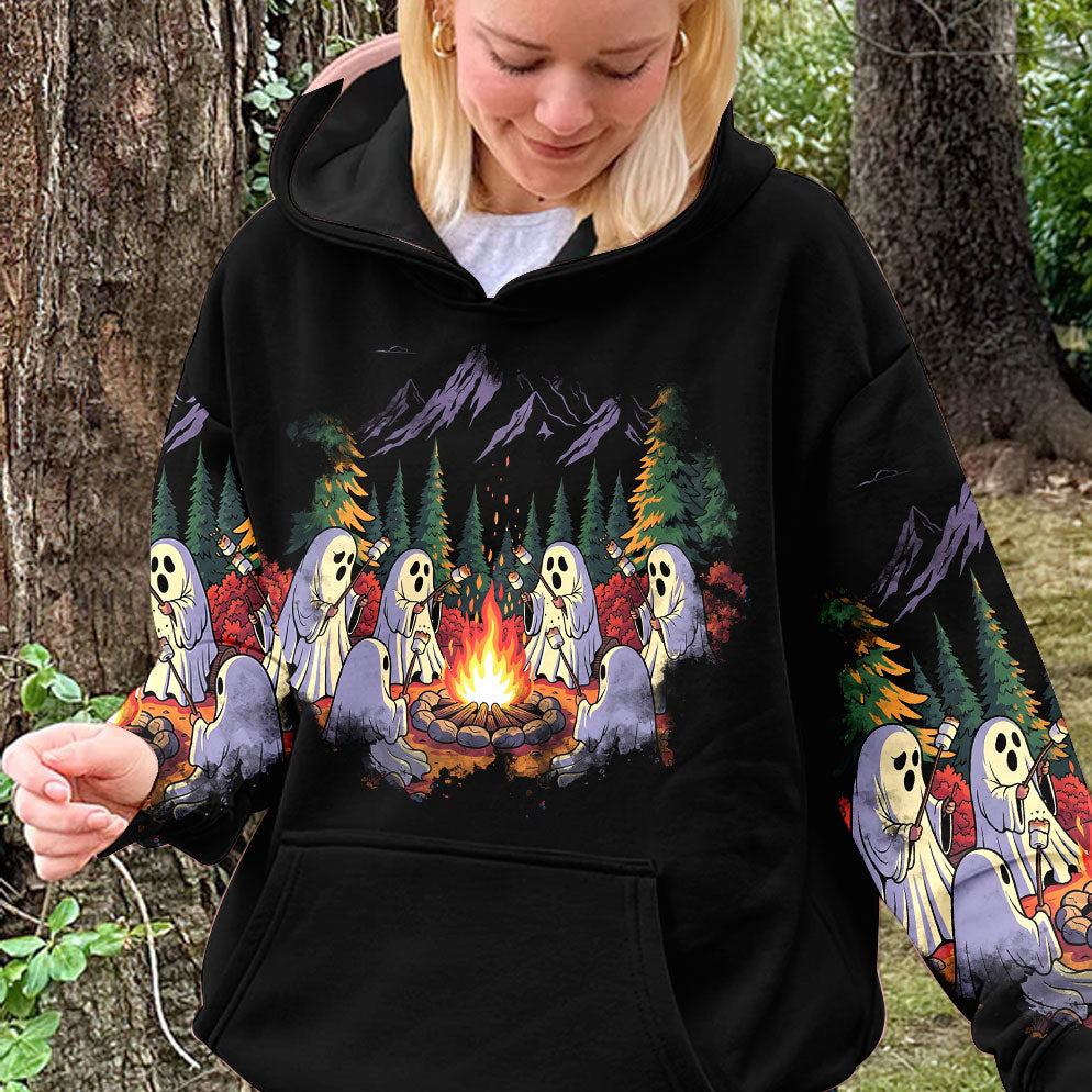 Ghost Camping Crew All Over Print Shirt