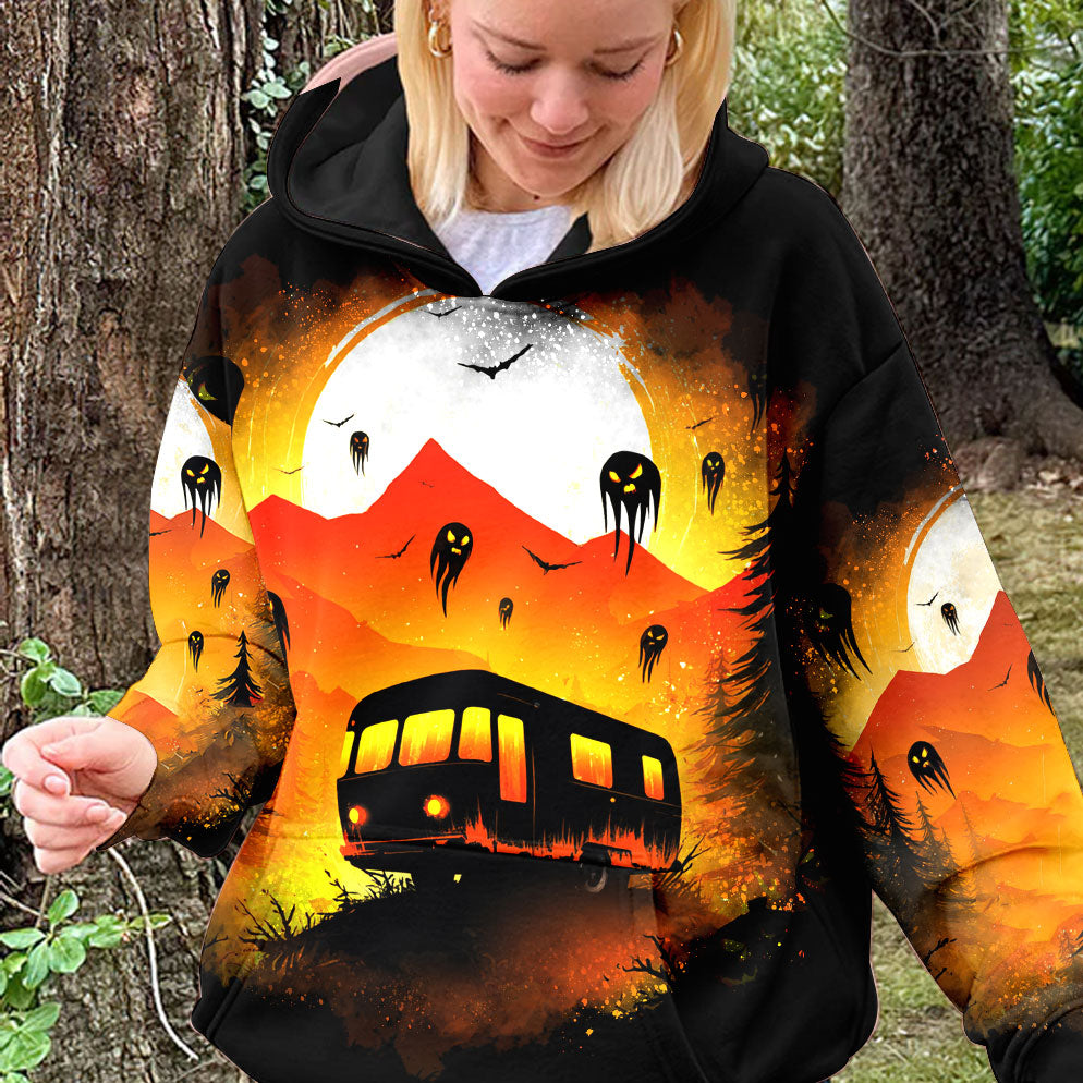 Haunted Camping Car All Over Print Shirt