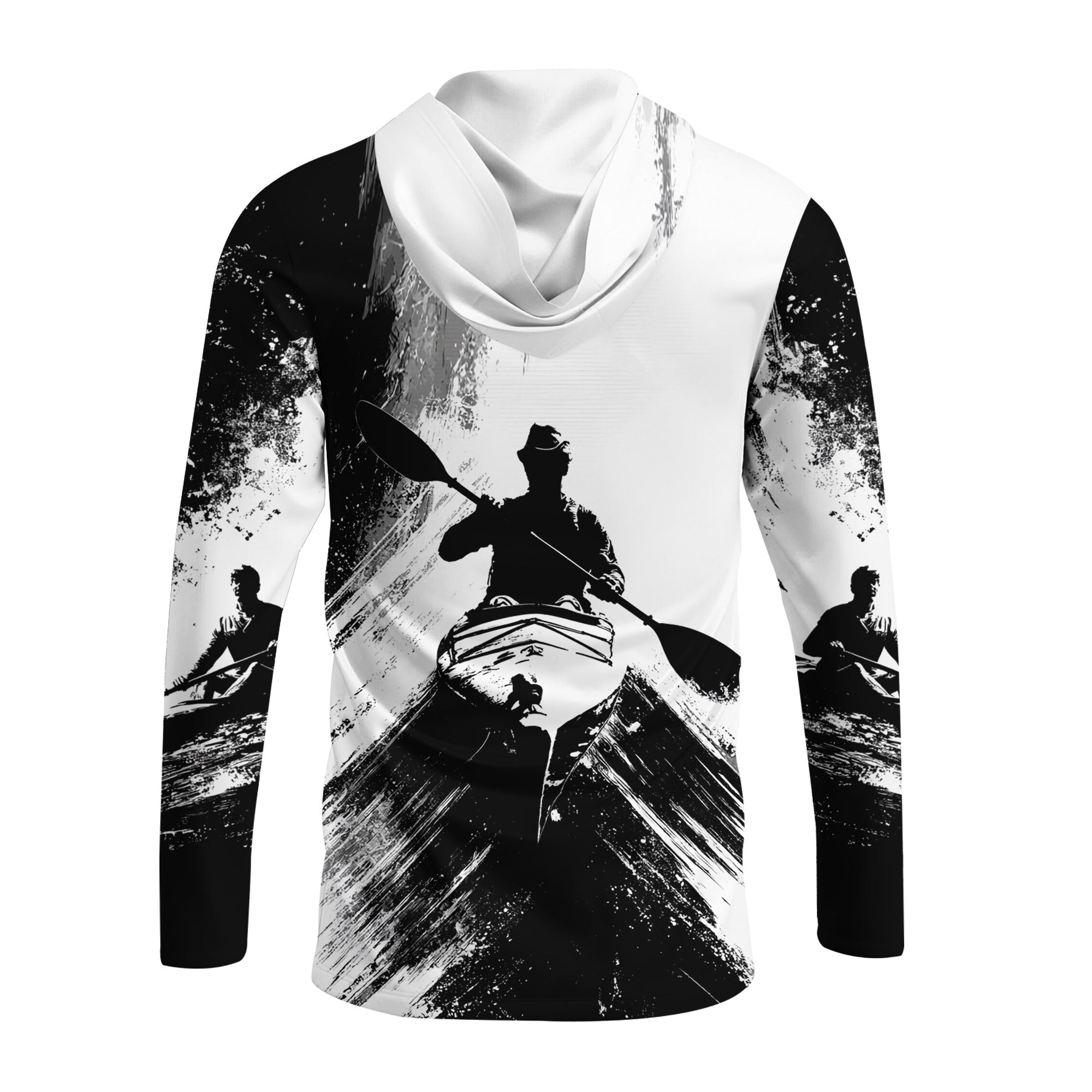 Black And White Kayaking Lover All Over Print Shirt
