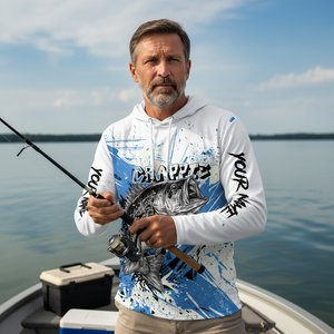 Custom Name Crappie Fishing Jersey All Over Print Shirt