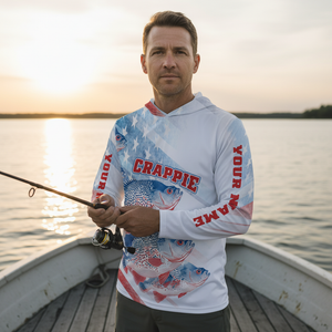 Custom Name Crappie Fish America All Over Print Shirt