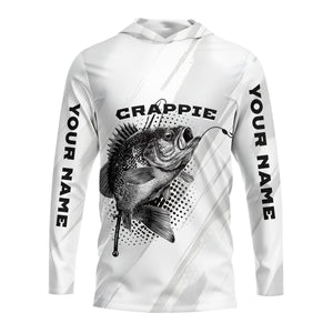 Custom Name Crappie Fish Gray All Over Print Shirt