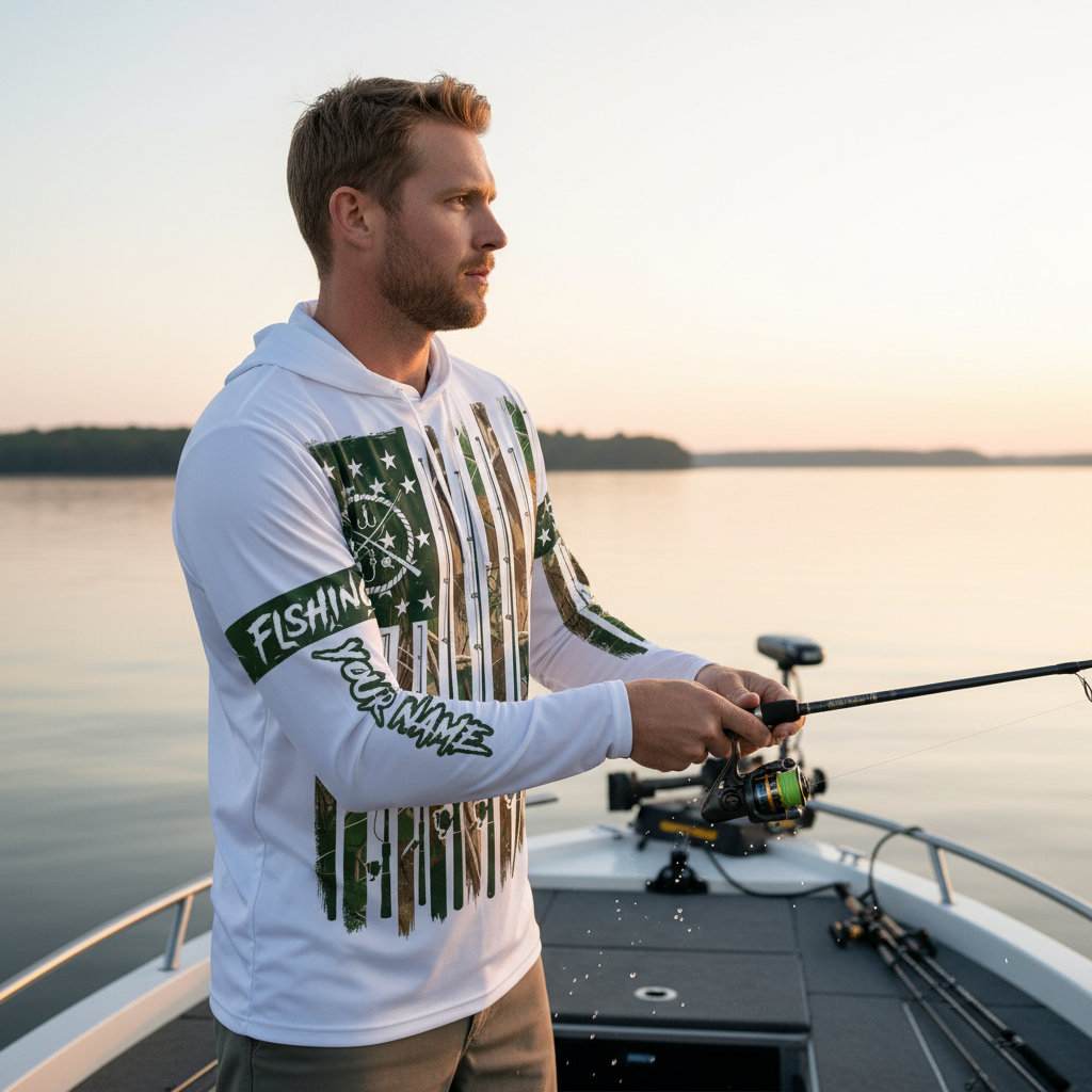 Custom Name Fishing Rods All Over Print Shirt