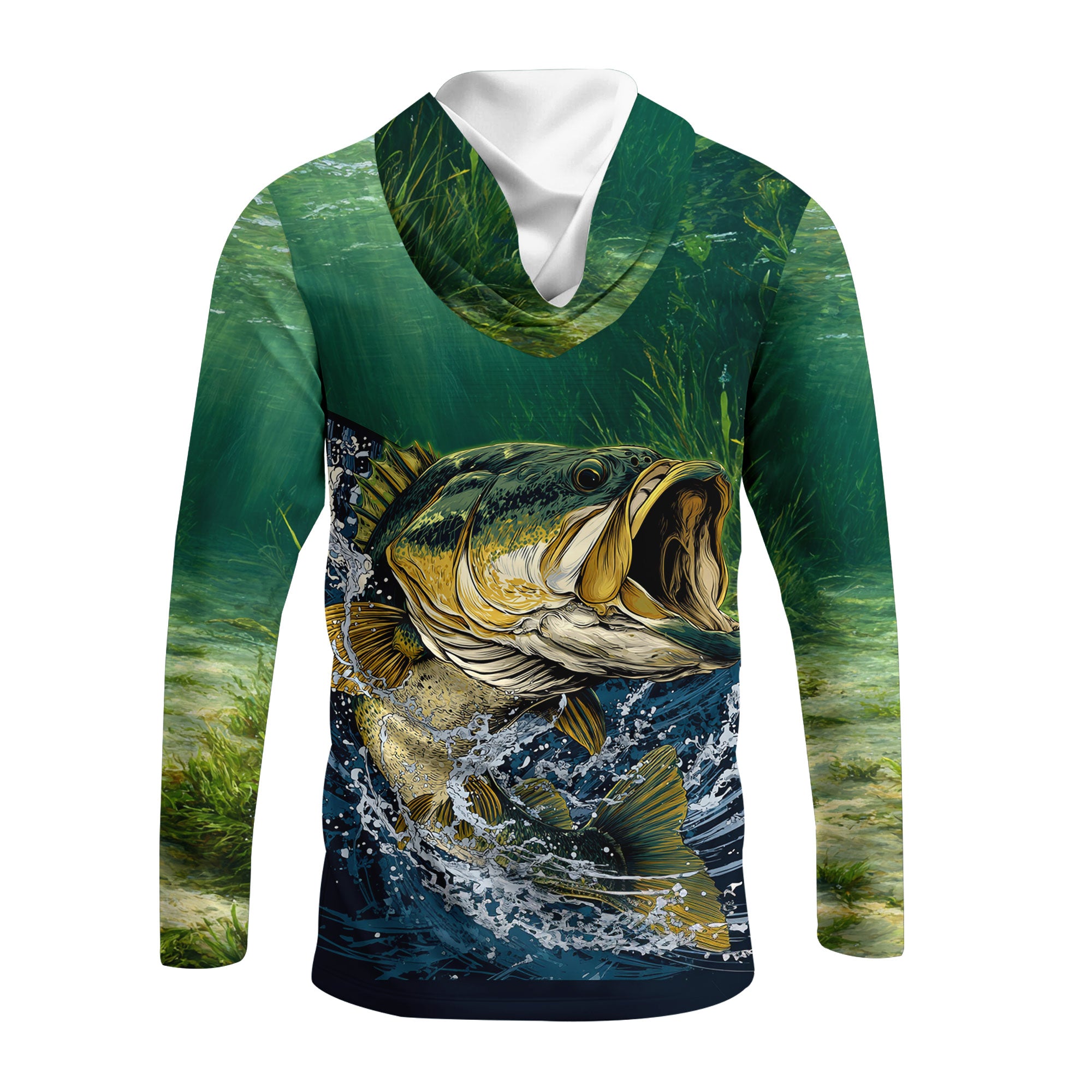 Largemouth Bass Vintage All Over Print Shirt