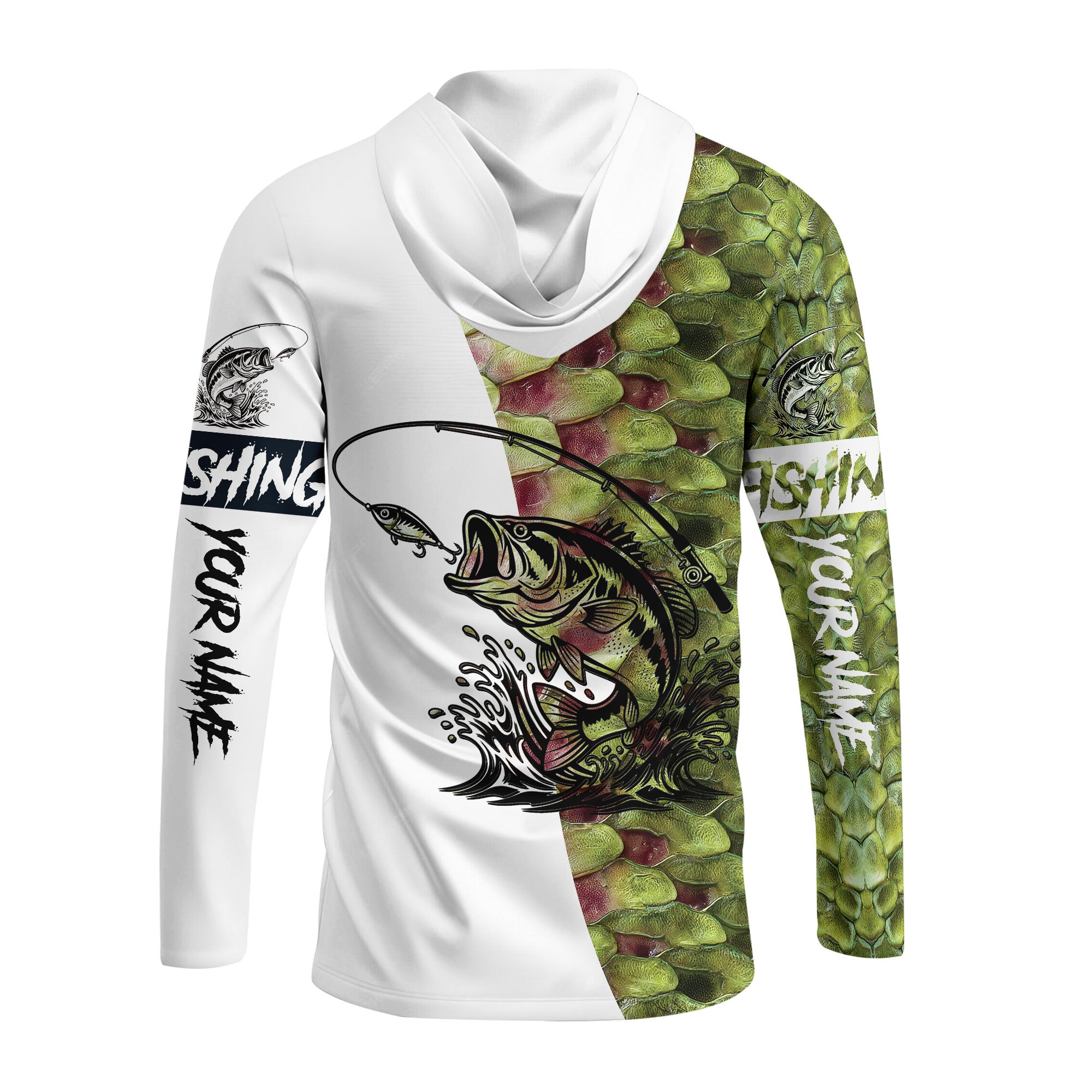 Bass Fishing Team Jerseys Green All Over Print Shirt