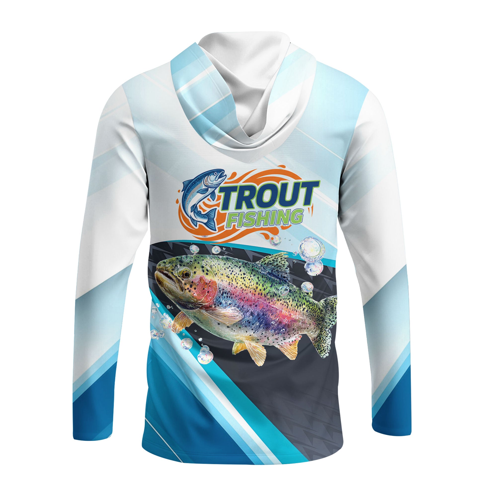 Trout Fish Blue Sport All Over Print Shirt