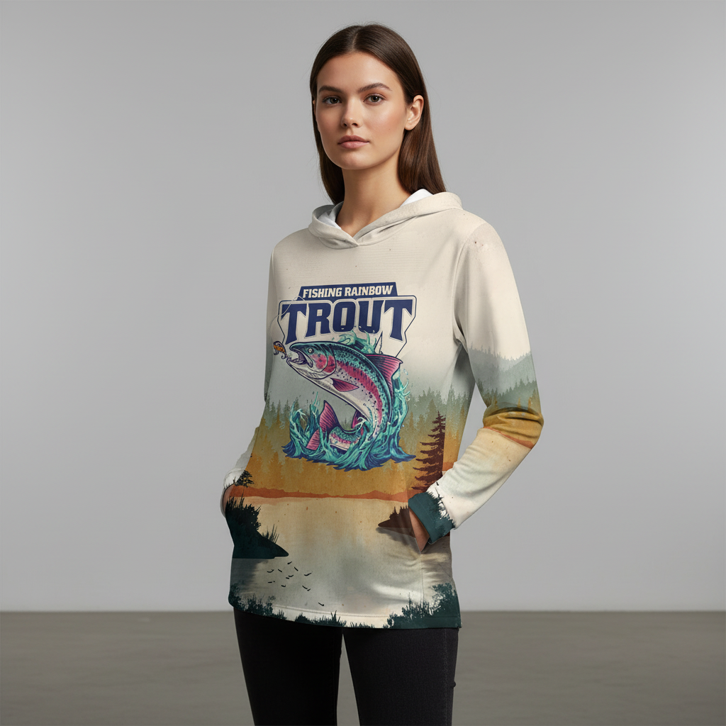 Trout Fish Lover Vintage All Over Print Shirt