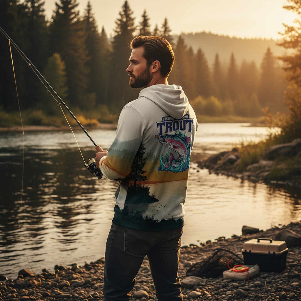Trout Fish Lover Vintage All Over Print Shirt