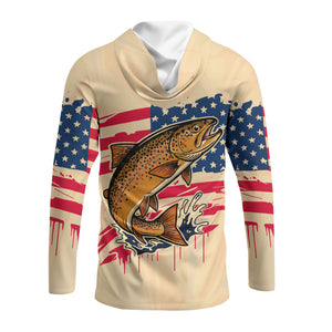 Vintage America Custom Name Trout Fishing All Over Print Shirt