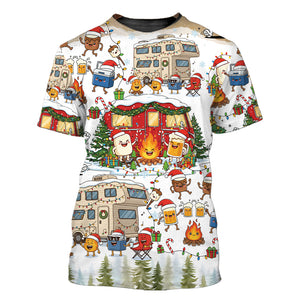 Campsite Christmas Party All Over Print Shirt