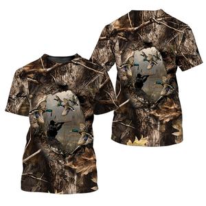 Duck Hunting Camouflage Fabric All Over Print Shirtt
