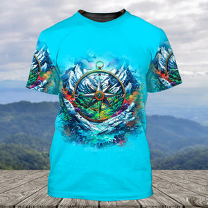 Compass Not All Who Wander Are Lost All Over Print Shirt