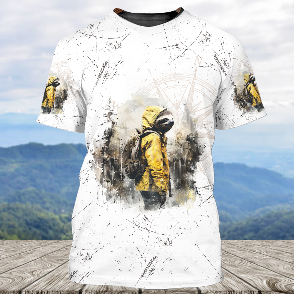 Sloth Hiking Team Will Get There All Over Print Shirt