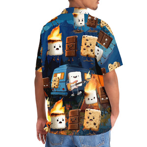 Funny Campsite Night Party Hawaiian Shirt