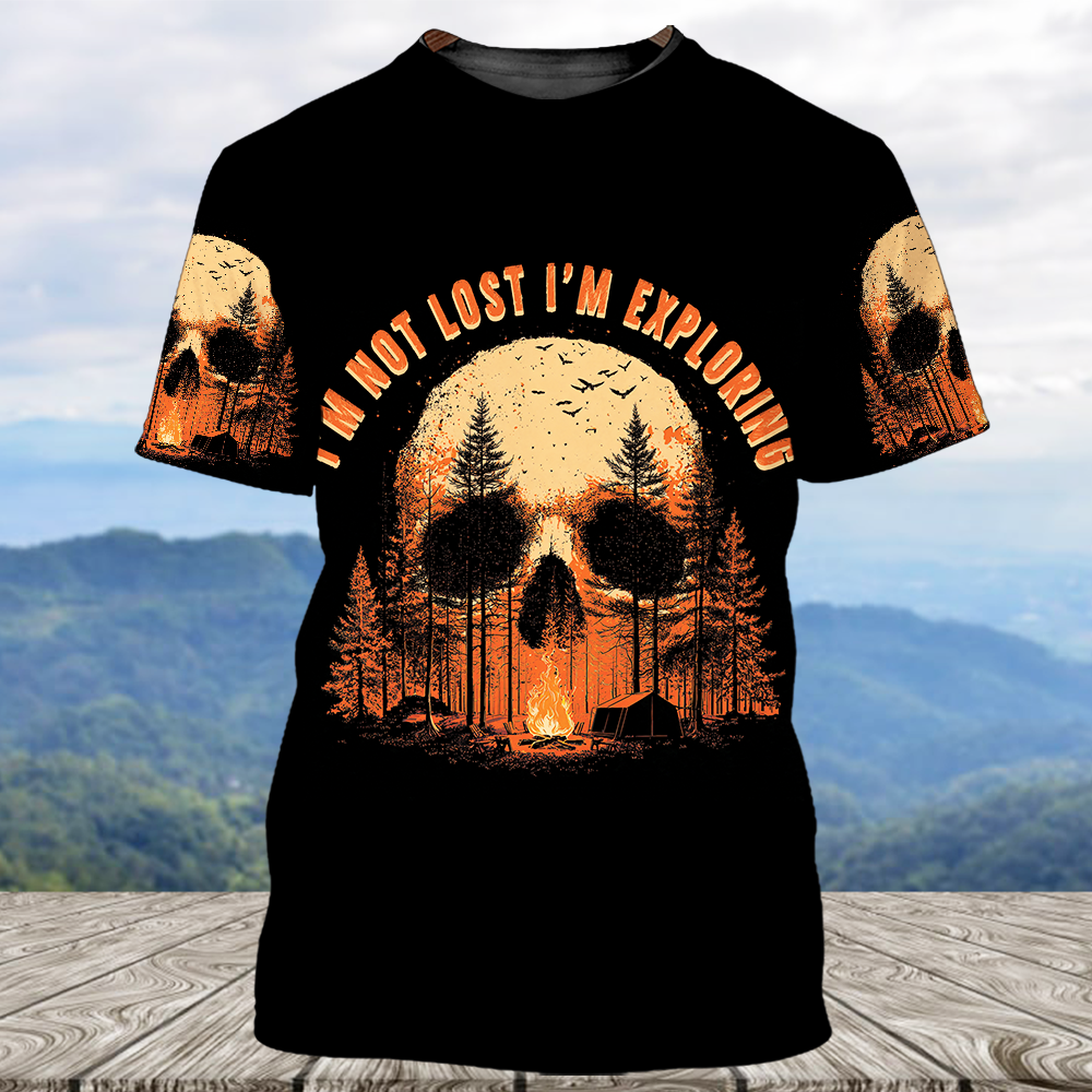 Creepy I'm Not Lost I'm Exploring All Over Print Shirt