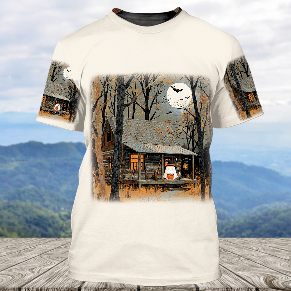 Boo & Candy Haunt Forest All Over Print Shirt
