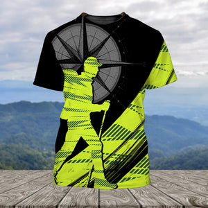 Hiking Find Your Own Path Yellow Neon All Over Print Shirt