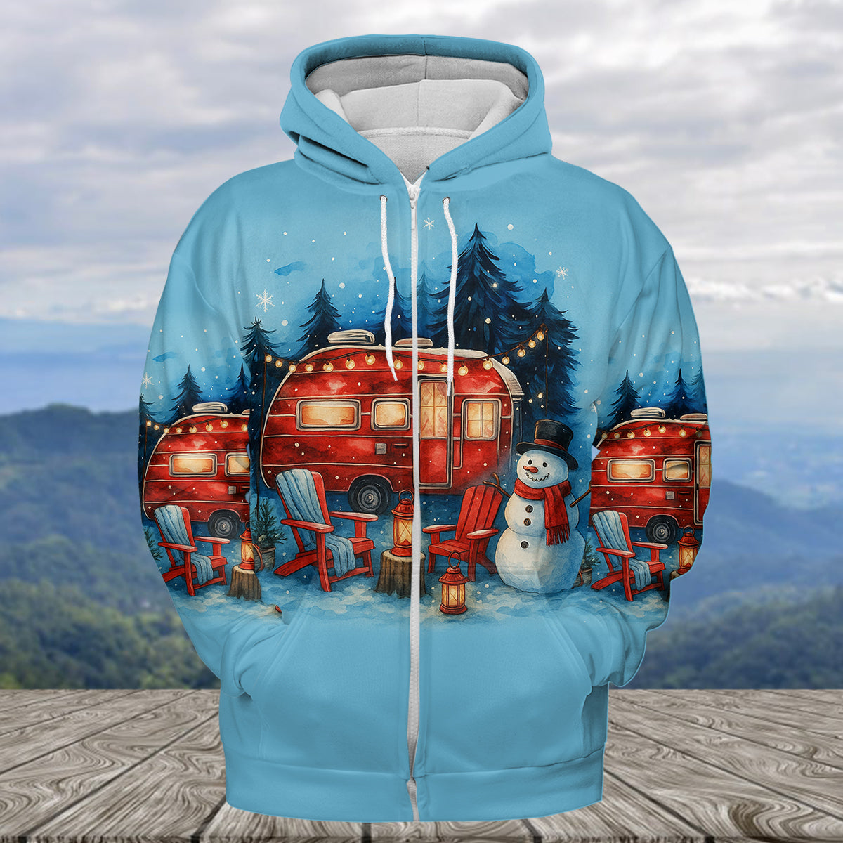 Christmas Camper Winter Wonderland All Over Print Shirt