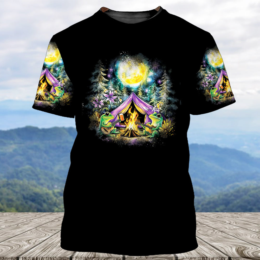 The Best Day Are Spent Camping All Over Print Shirt
