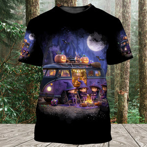 All The Cool Witches Are Camping All Over Print Shirt