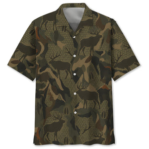 Elk Hunting Hawaiian Shirt