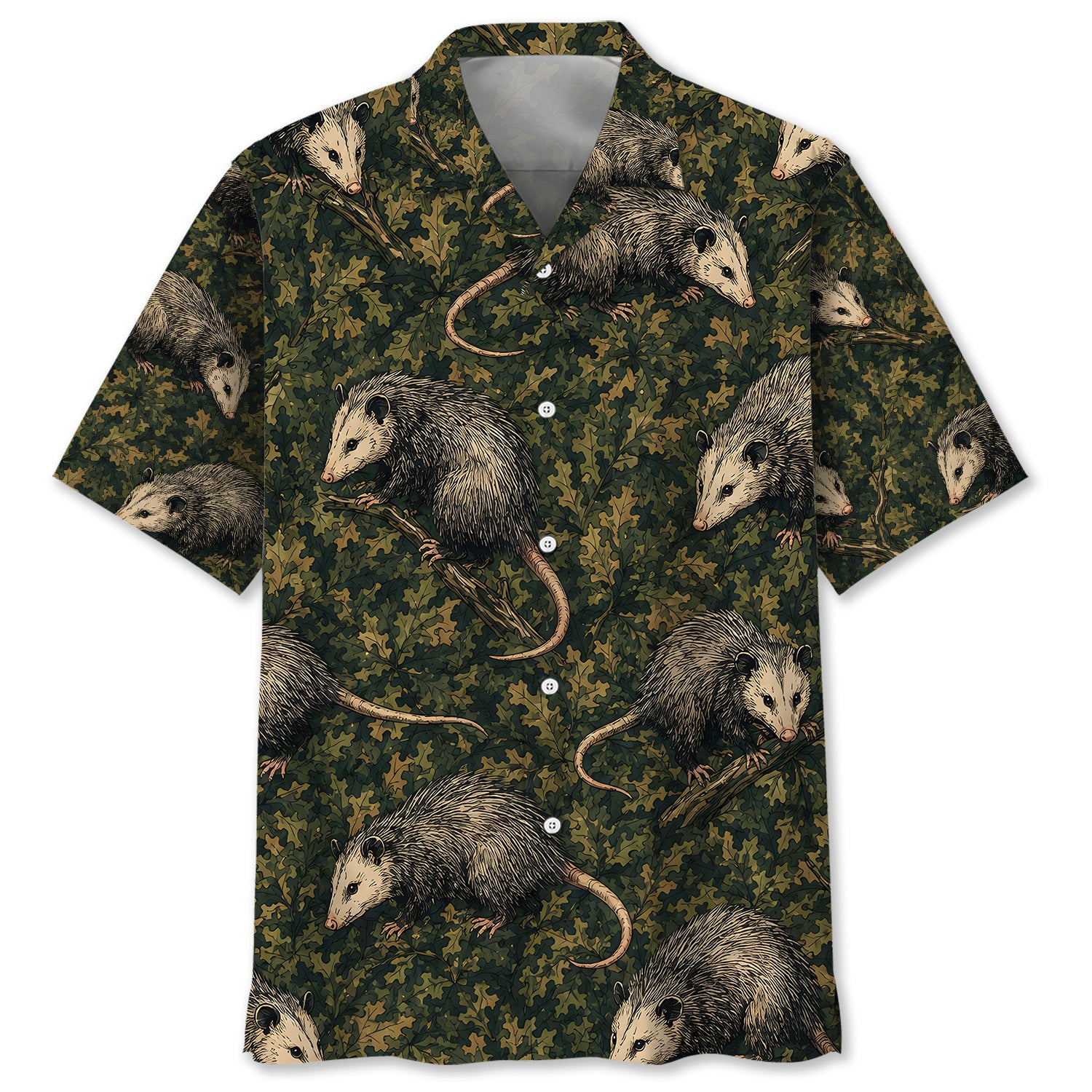 Opossum Woodland Hawaiian Shirt