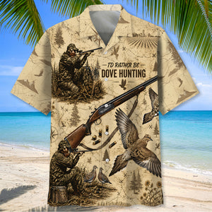 Vintage Dove Hunting Hawaiian Shirt
