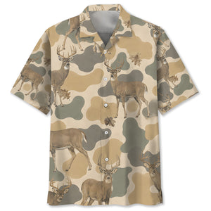 Deer Camouflage Hawaiian Shirt