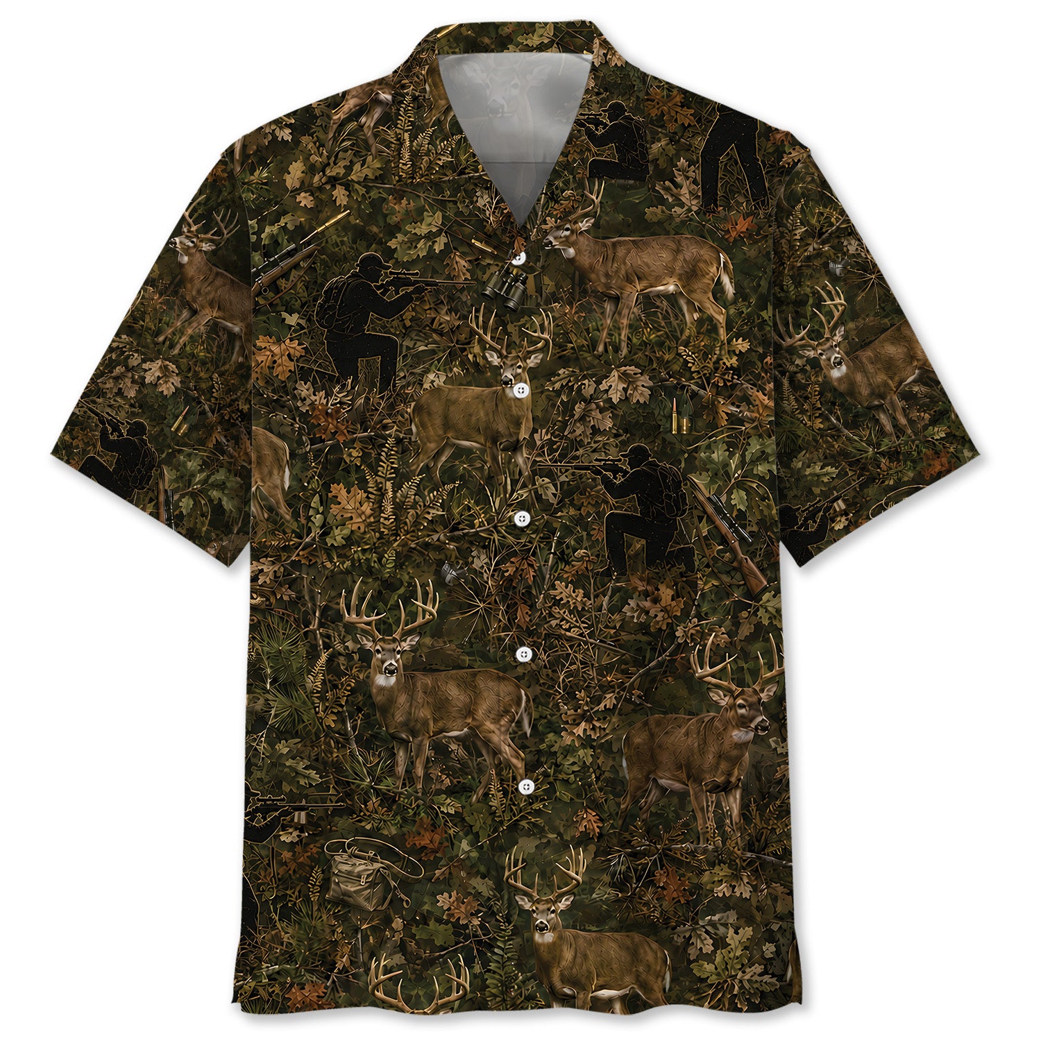 Hunt Deer Camo Hawaiian Shirt