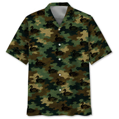 Duck Camouflage Millitary Hawaiian Shirt