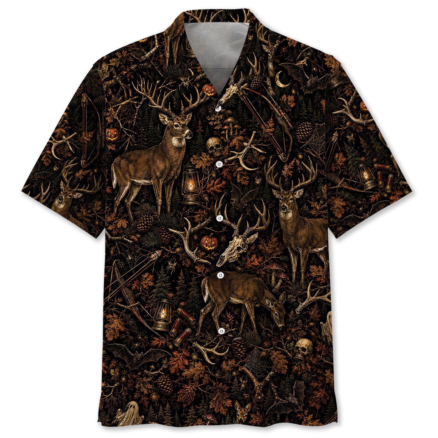 Deer Hunting Halloween Hawaiian Shirt