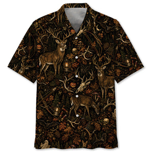 Deer Hunting Halloween Hawaiian Shirt