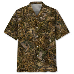 Dove Hunting Camo Hawaiian Shirt
