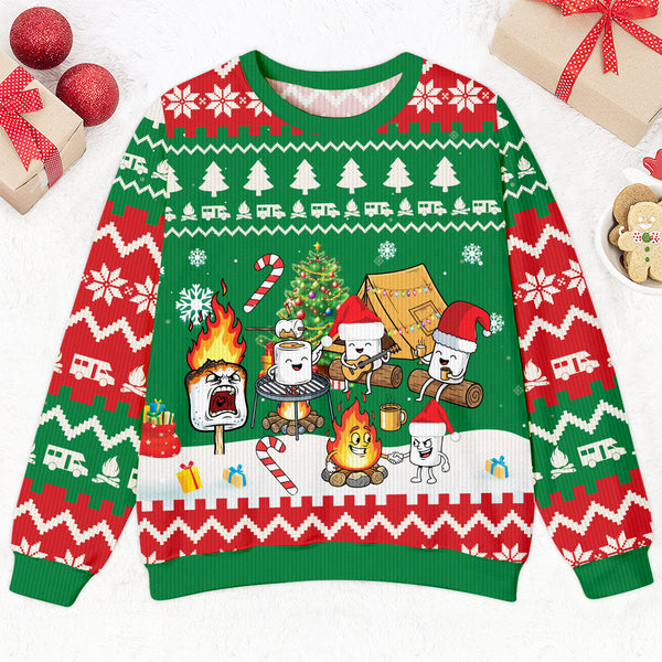 Burnt Marshmallow Xmas Ugly Sweater