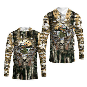 Awesome Mallard Duck Hunting Camo All Over Print Shirt