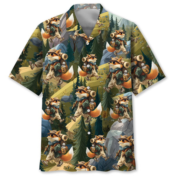 Wilderness Fox Camper Hawaiian Shirt