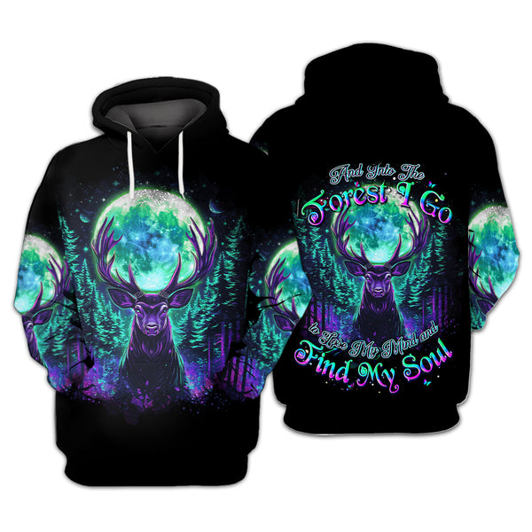 Into The Forest I Go Spirit Deer All Over Print Shirt