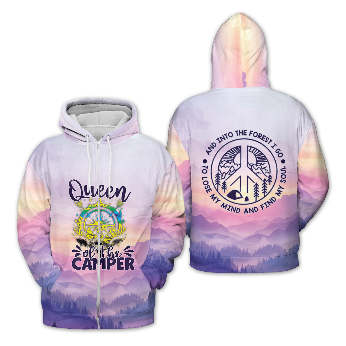Queen Of The Camper All Over Print Shirt